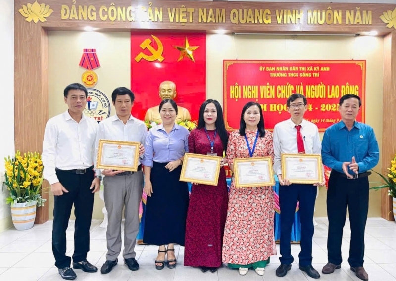 Công đoàn cơ sở khối trường học thị xã Kỳ Anh hoàn thành tổ chức Hội nghị viên chức, người lao động năm học 2024 - 2025